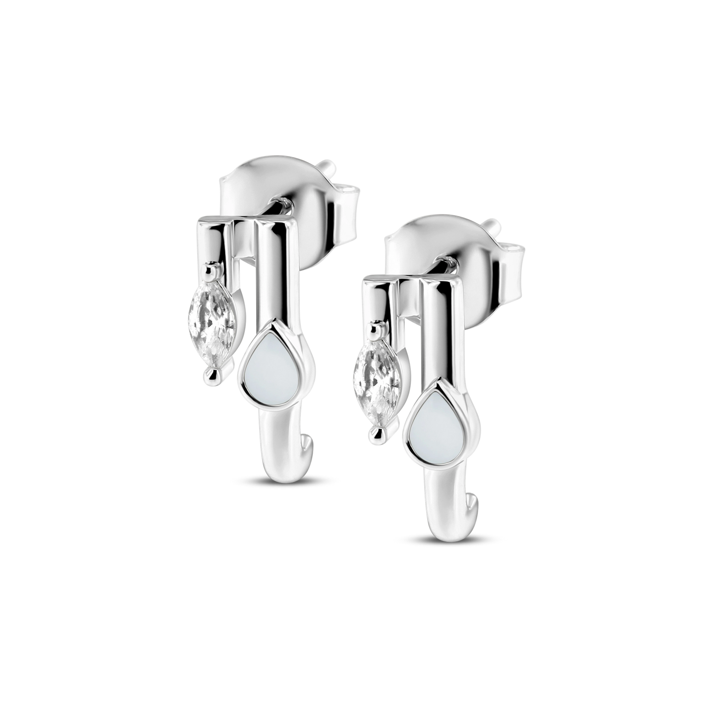 Naomi | Muttermilch Ohrstecker Silber