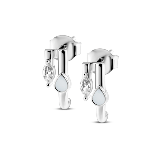 Naomi | Muttermilch Ohrstecker Silber