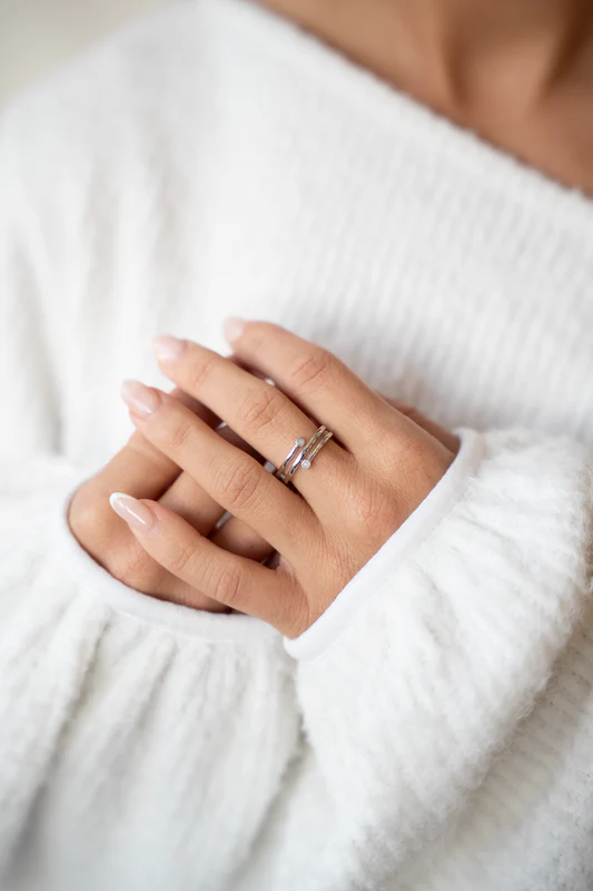 Aurore | Muttermilchring Silber