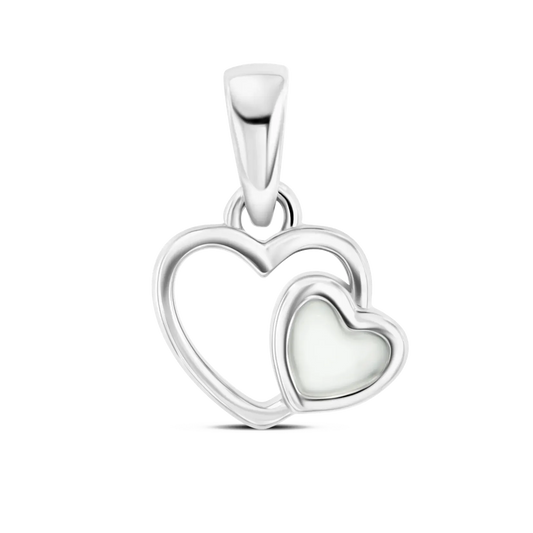 Heart to Heart | Muttermilch Anhänger Silber