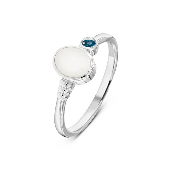 Elisa | Muttermilchring Silber