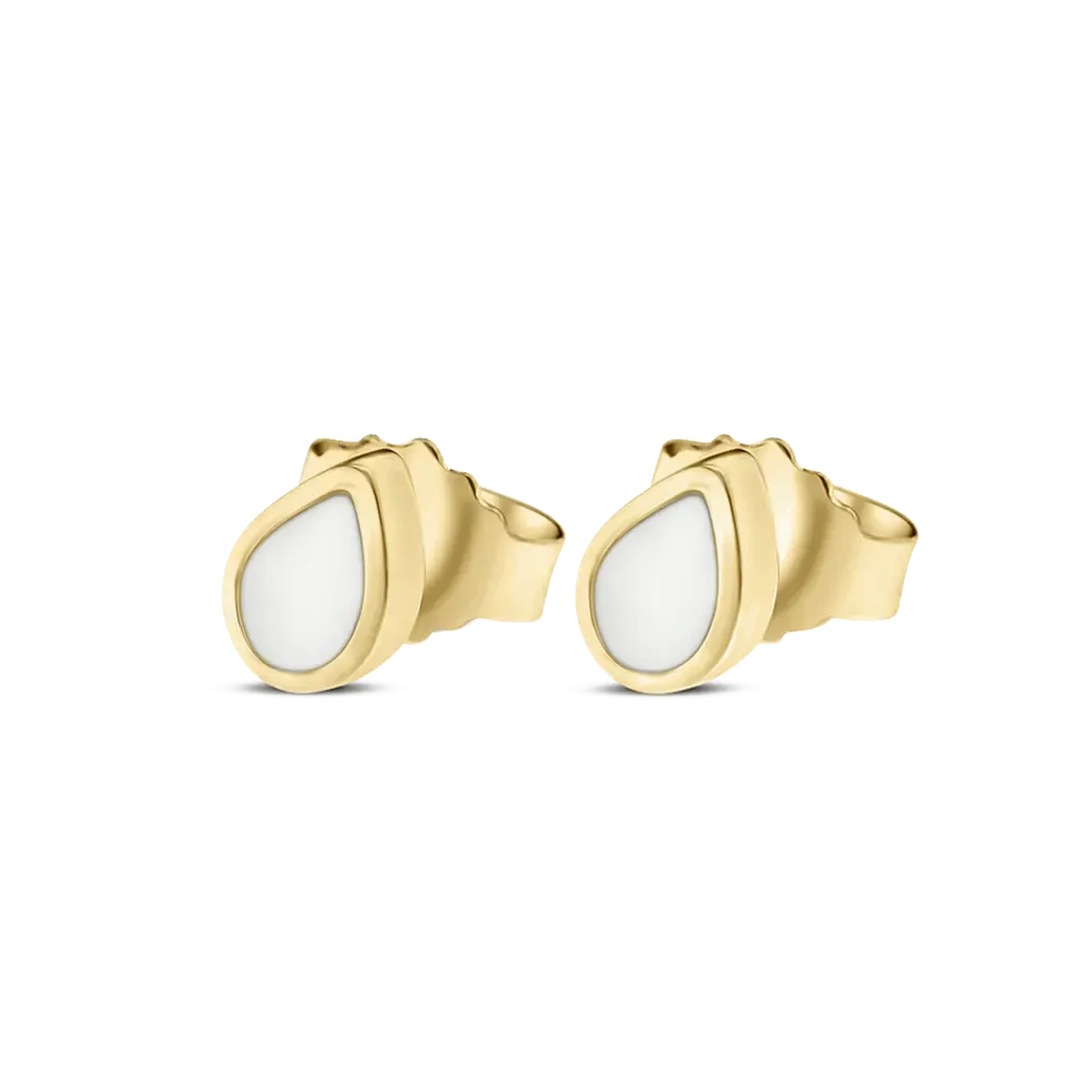 Mini Drop | Muttermilch Ohrstecker Gold