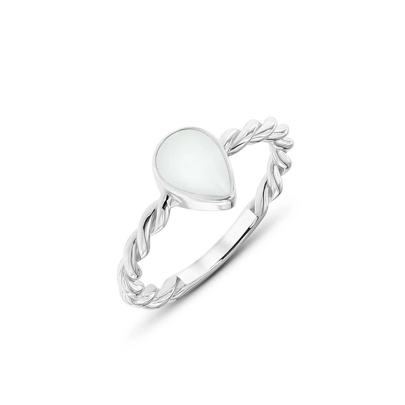 Turning Droplet | Muttermilchring Silber