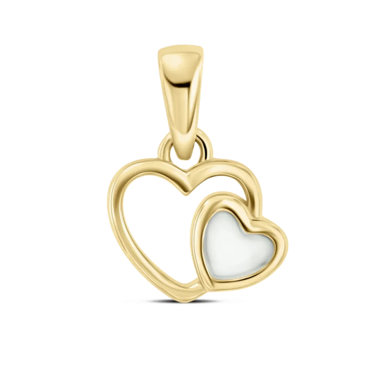 Heart to Heart | Muttermilch Anhänger Gold