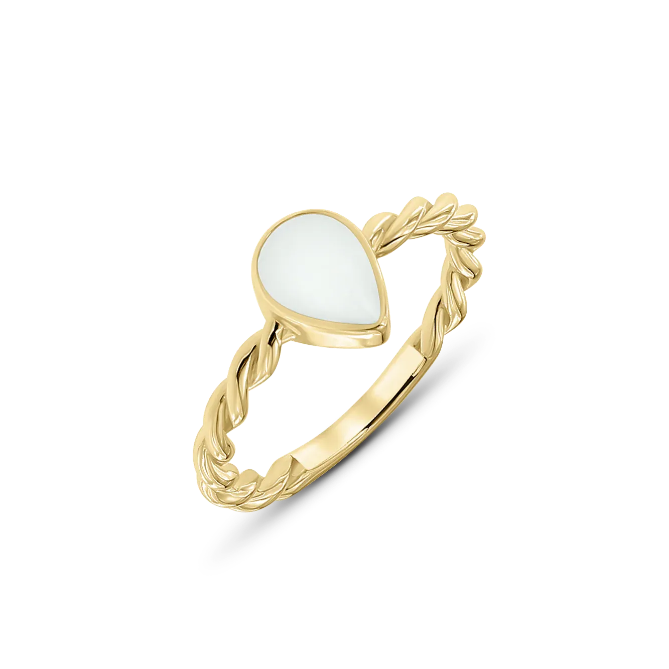 Turning Droplet | Muttermilchring Gold