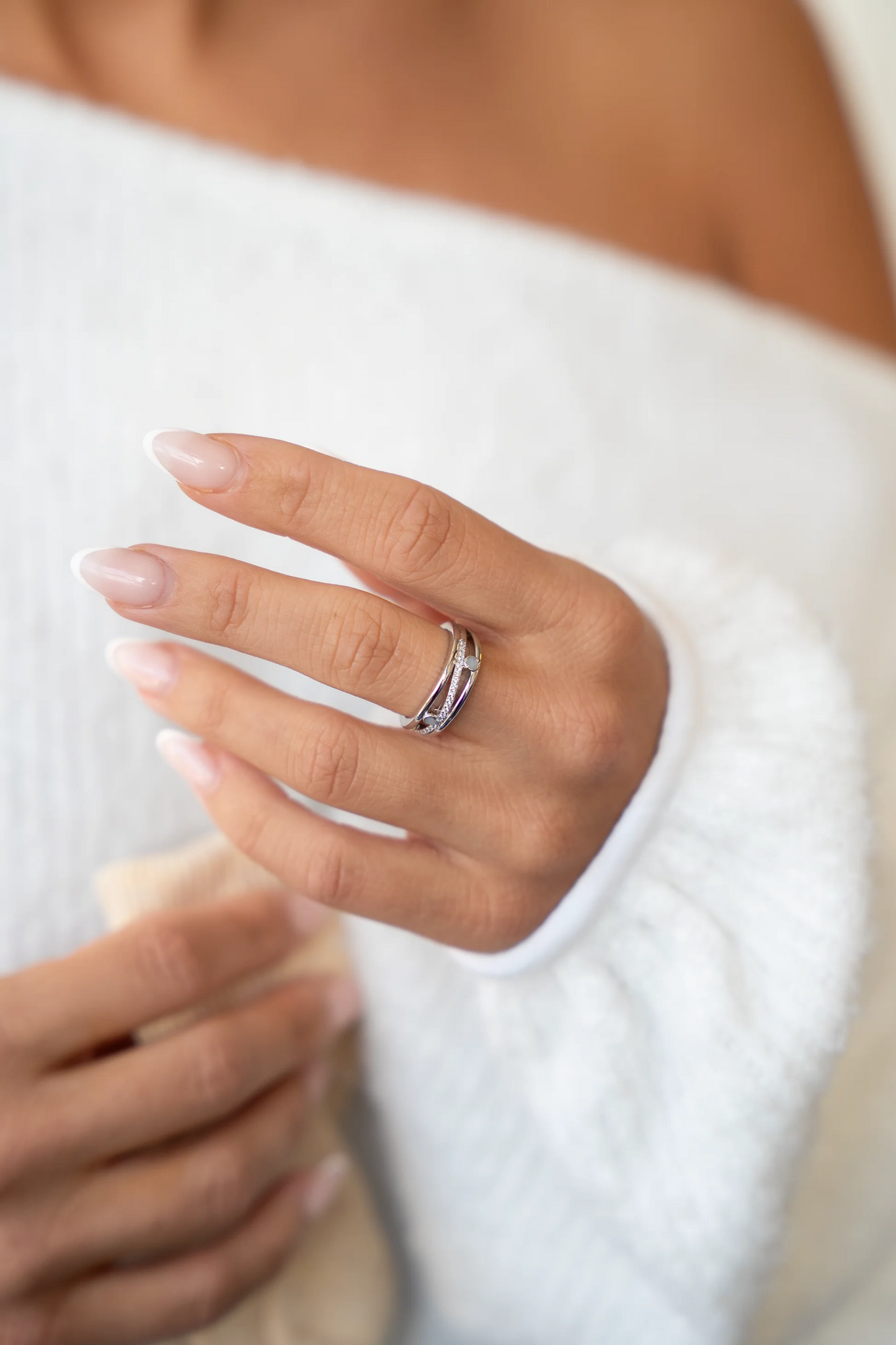 Charlotte | Muttermilchring Silber