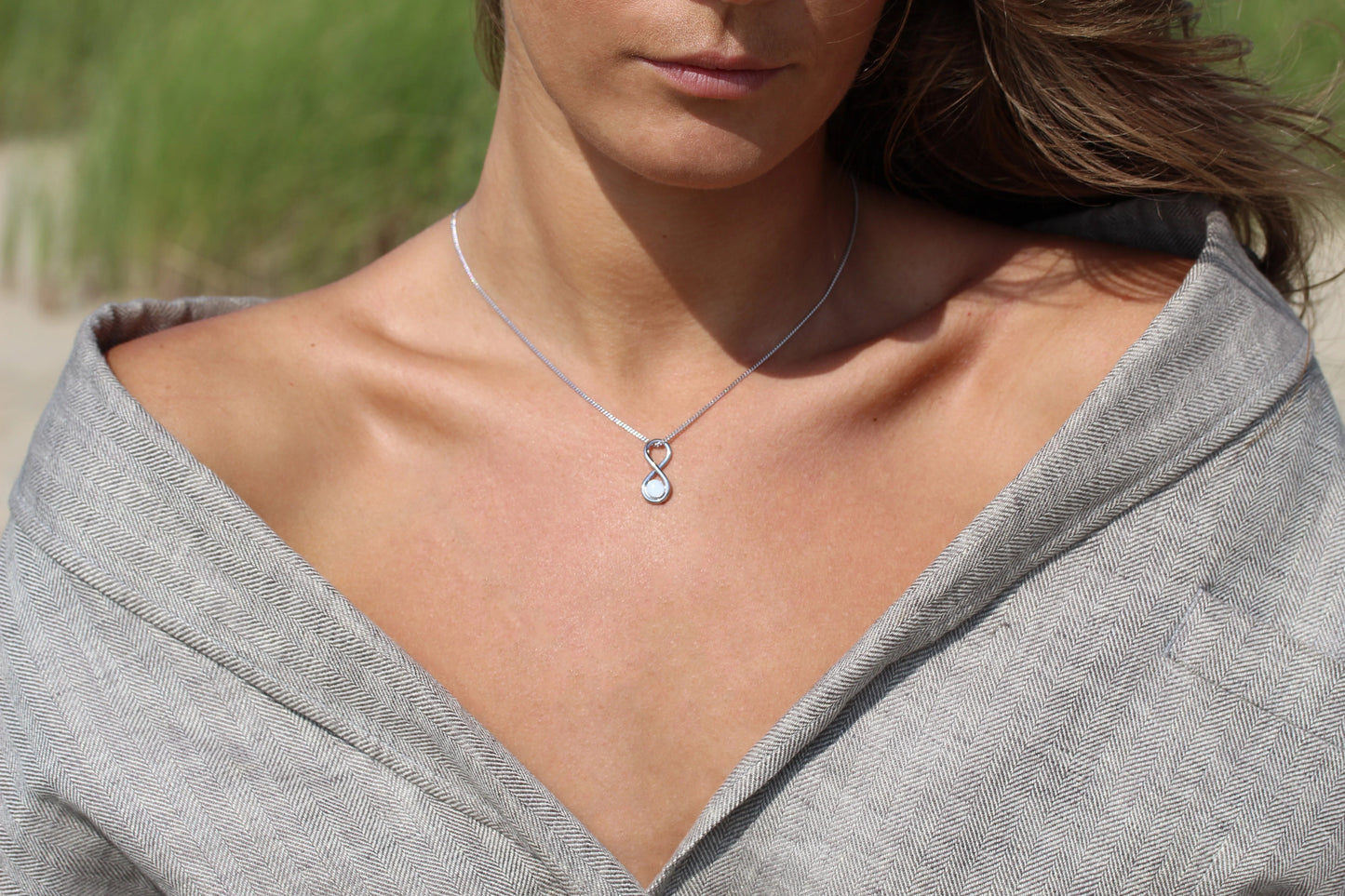 Infinity | Muttermilch Anhänger Silber