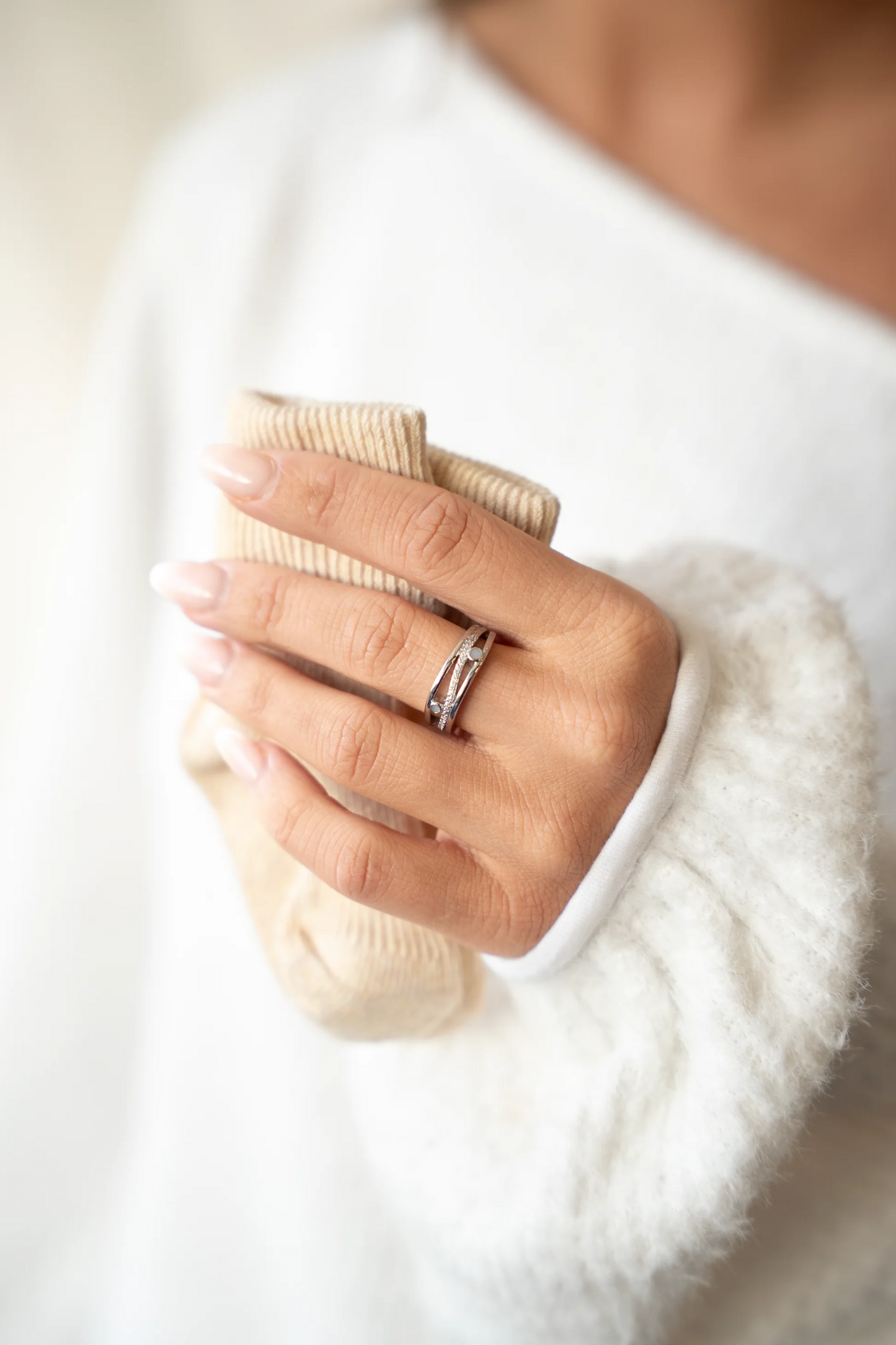 Charlotte | Muttermilchring Silber