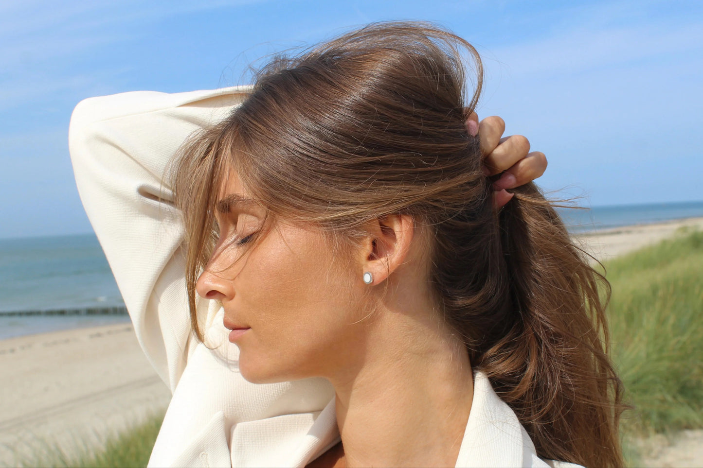 Circle of Life | Muttermilch Ohrstecker Gold