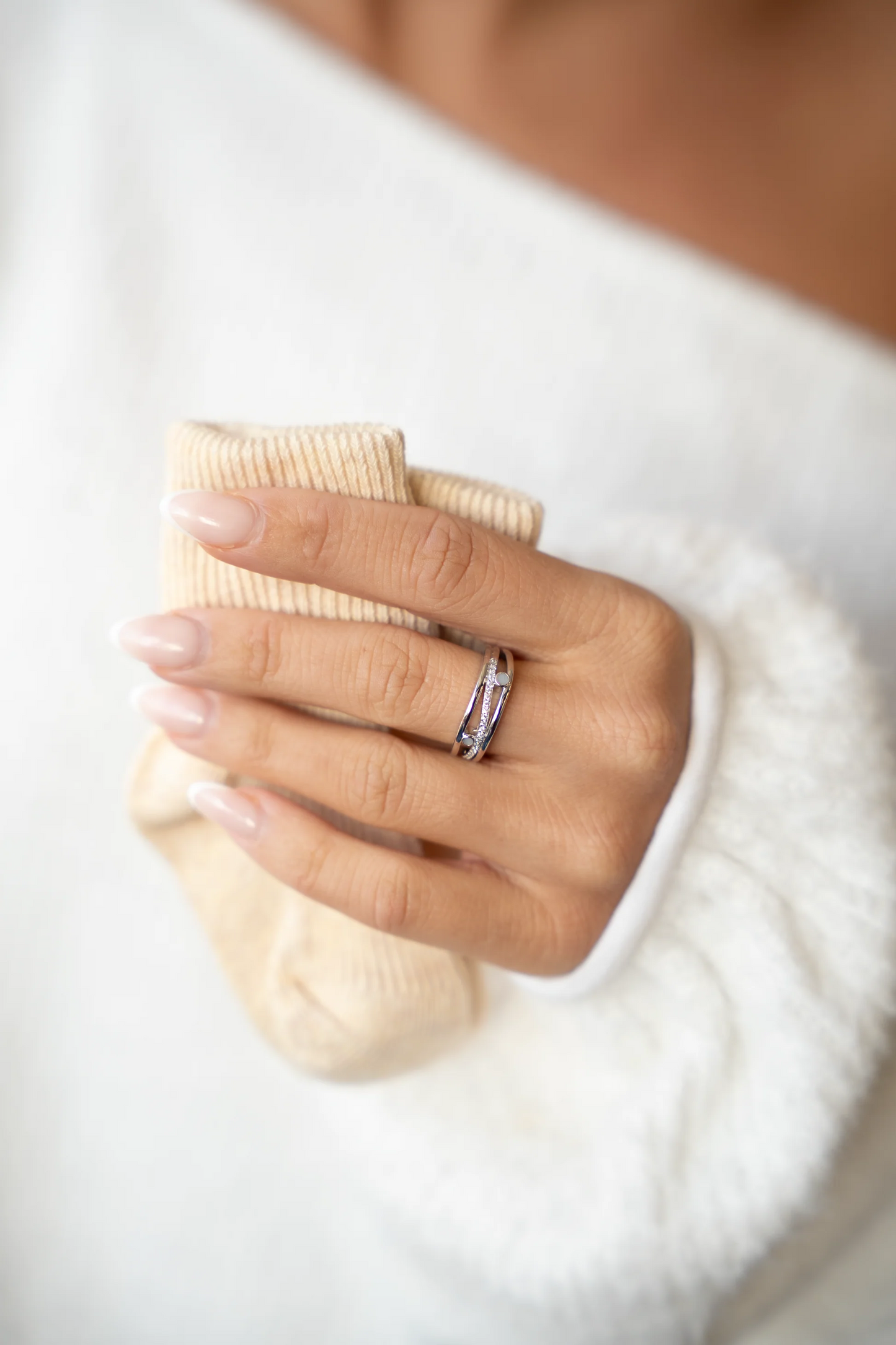 Charlotte | Muttermilchring Silber