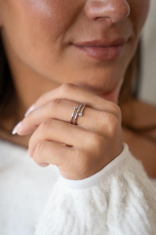 Aurore | Muttermilchring Silber